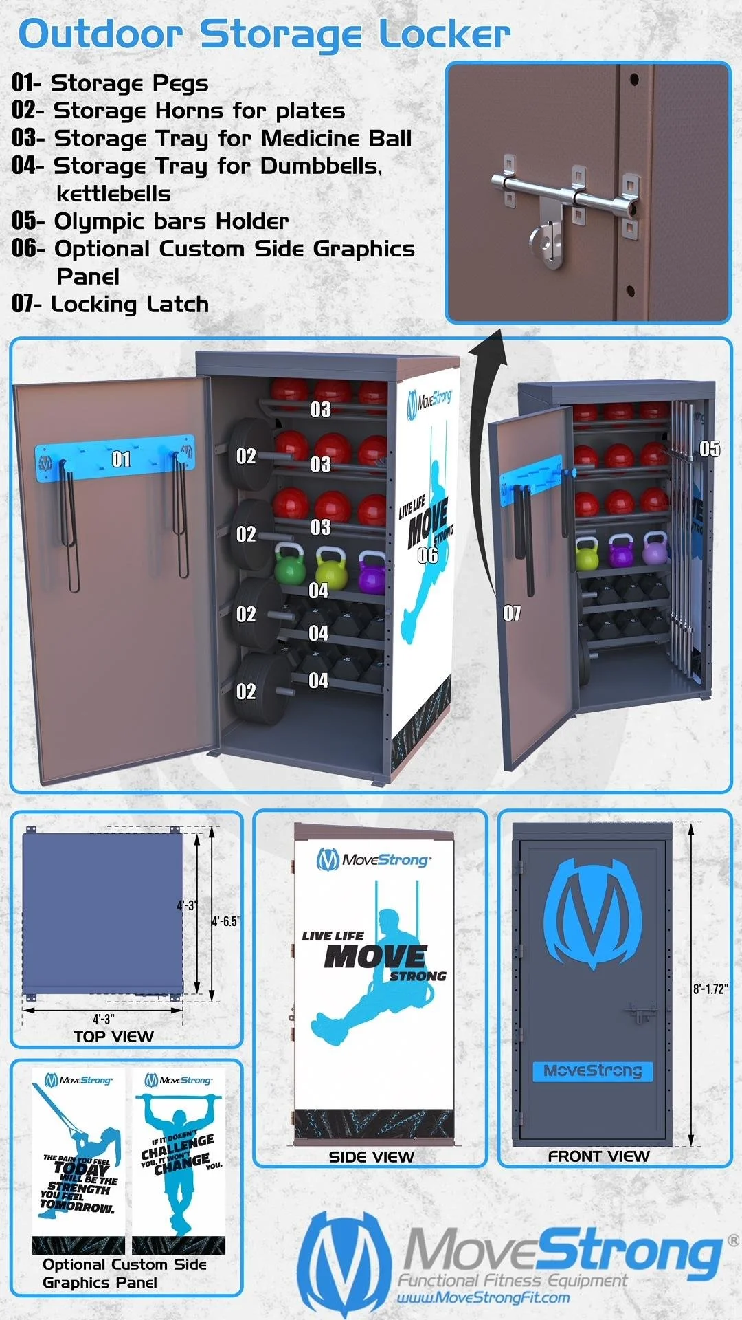 Discover New Storage Solutions for your Outdoor Gym MoveStrong s Storage Lockers MoveStrong